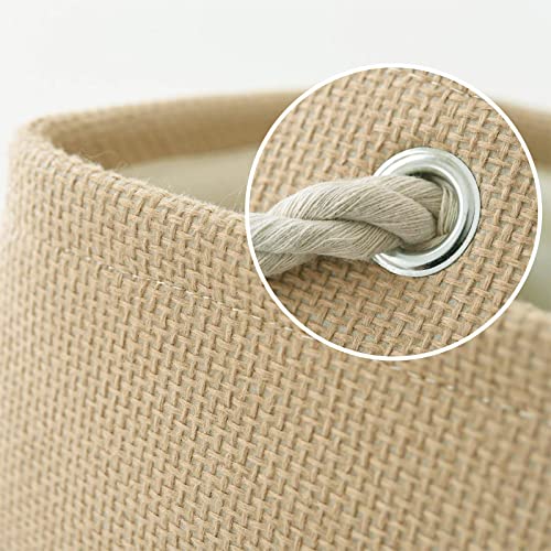 Decorative Basket Rectangular Fabric Storage Bin Organizer Basket with Handles for Clothes Storage