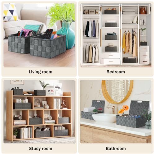 Storage Baskets with Lids (5 Count)