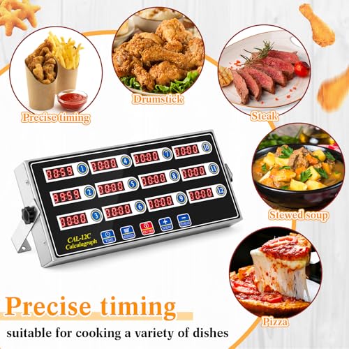 2 Pack Commercial Digital Kitchen Timer for Cooking (2 Count)