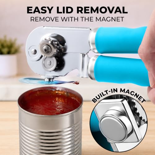 Stainless Steel Swing Open Manual Can Opener Comfortable Grip