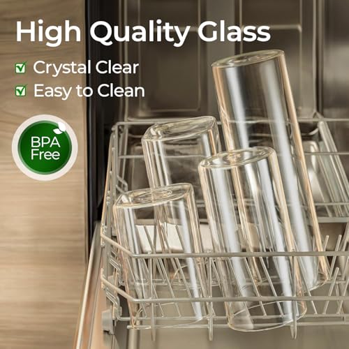 Glass Storage Containers with Lids 1.9 Qt (3 Count)