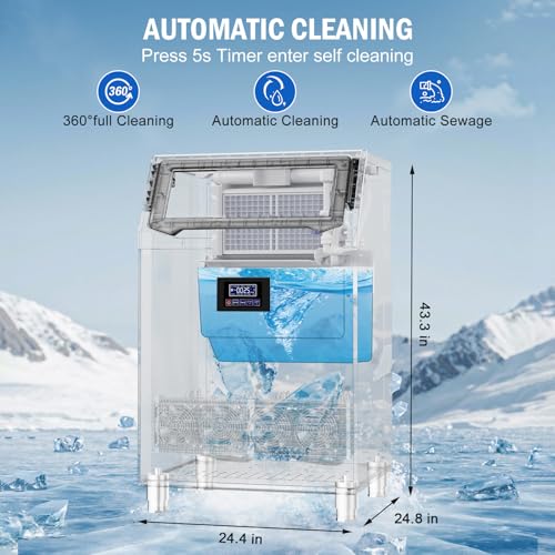350 lbs High Output Commercial Ice Maker Undercounter Built