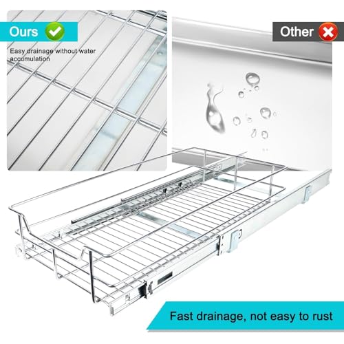 Pull Out Cabinet Organizer 20" W X 17" D