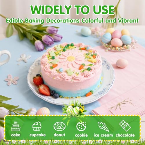 Edible Yellow Green Sprinkles for Cake Decorating (4.5 Ounce)