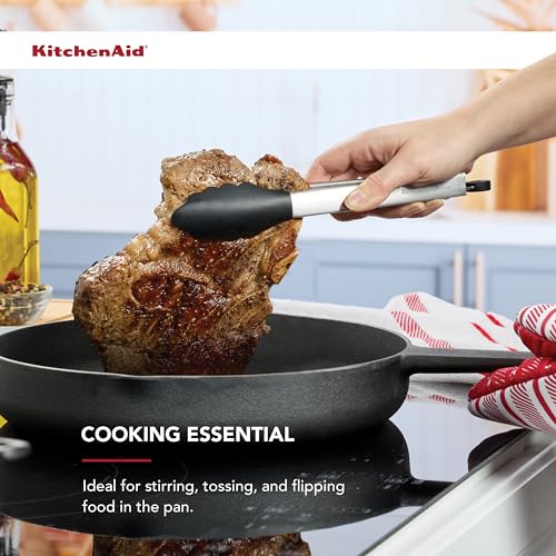 Silicone Tipped Stainless Steel Tongs