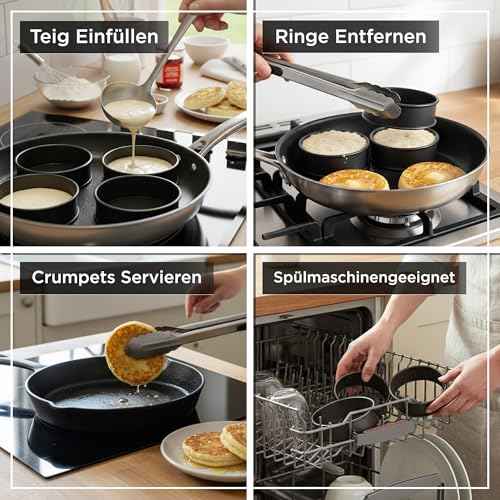 Crumpet Rings Nonstick 3.5 inch (8 Count)