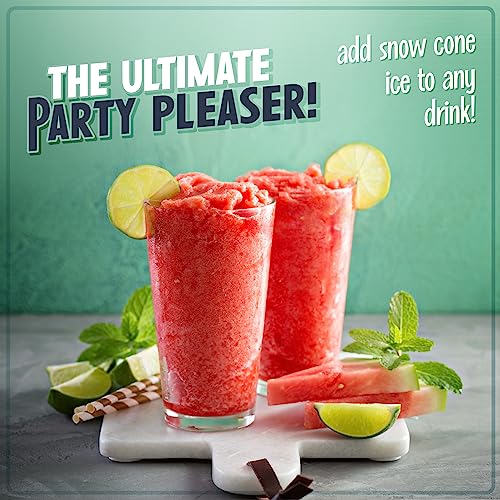 Snow Cone Machine With 2 Reusable Plastic Cups & Ice Scoop for Easy Serving