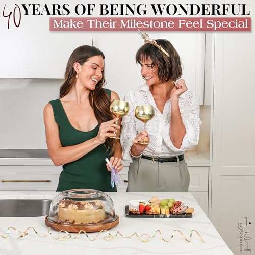 40th Birthday Wine Glass (40 Count)