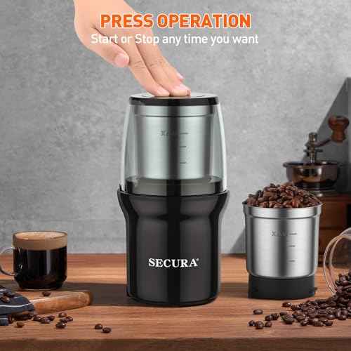 Electric Coffee and Spice Grinder (2 Count (bowl))