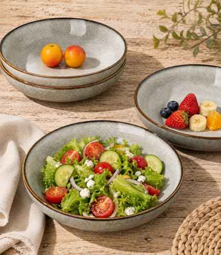 8.5’’ Ceramic Pasta Bowls Set of 4 (4 Count)