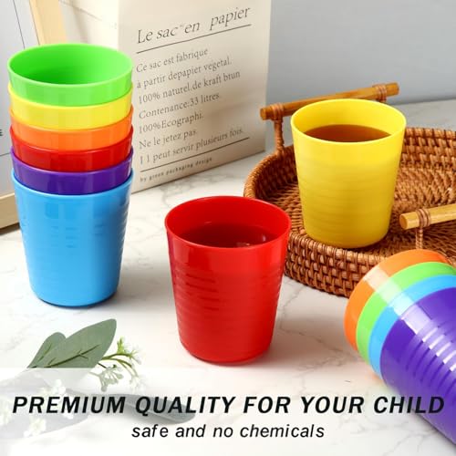 36 Pcs Kids Plastic Cups 8 oz Drinking Toddler Cups