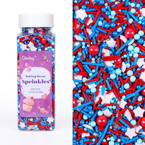Patriotic Sprinkles for Baking (4.23 Ounce)