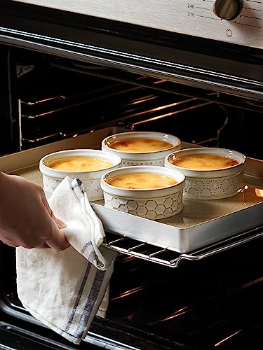 Ramekins Oven Safe with Lids (4 Count)