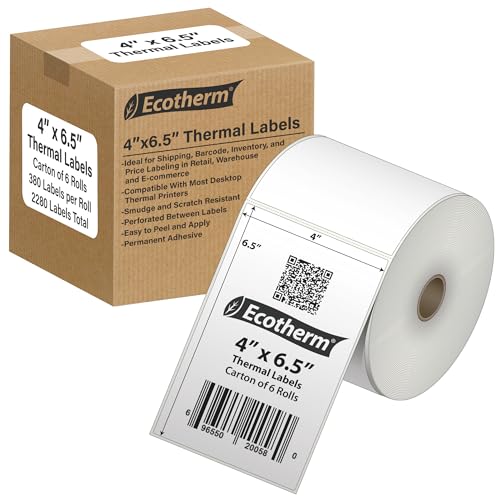 4" x 6.5" Thermal Labels (2280 Count)