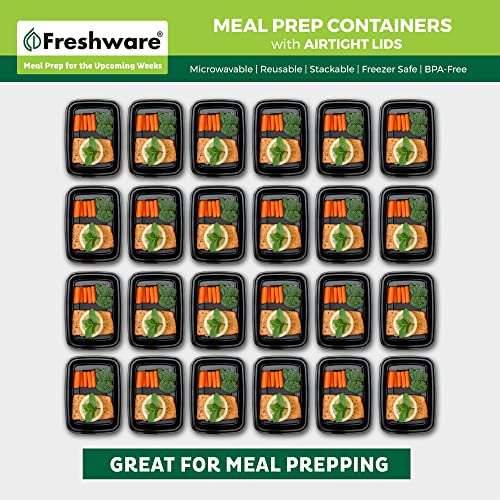 Meal Prep Containers [50 Pack] 1 Compartment with Lids (50 Count)