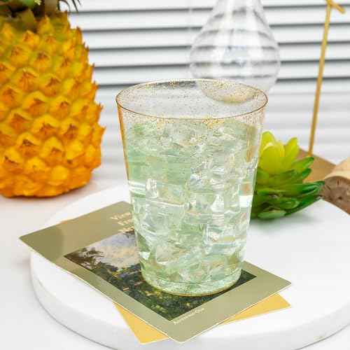 100 Pcs Gold Plastic Cups (100 Count)