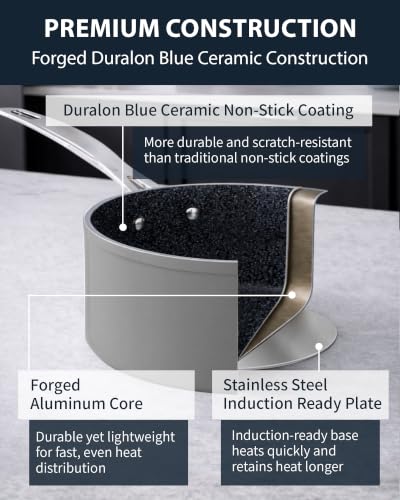 12pc Forged Lightweight Cookware Set (12 Count)