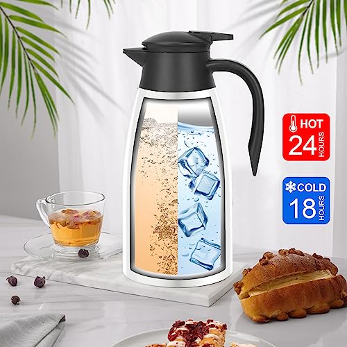 70oz Thermal Coffee Carafe Insulated Coffee Thermos Airpot