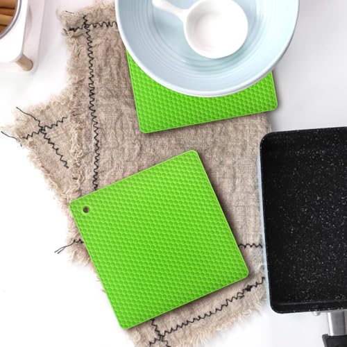 Silicone Square Trivets Mat (6 Count)
