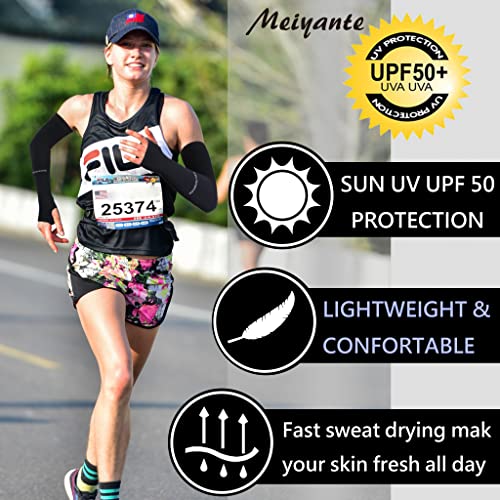 UV Arm Sleeves with Thumb Holes for Women