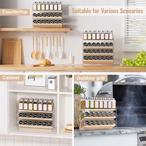 3 Tiered Spice Rack Organizer for Cabinet
