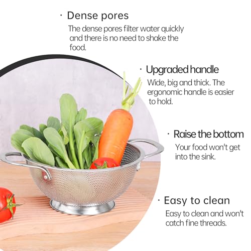 Premium Stainless Steel Colander for Kitchen