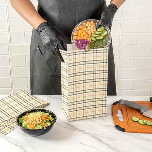Paper Plaid Bag (100 Count)