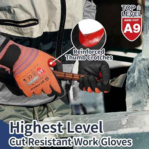 FreezeGuard X Winter Work Gloves for Men and Women (2 Count)