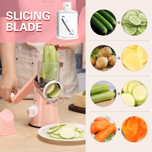 Rotary Cheese Grater Hand Crank Cheese Shredder for Fresh Cheese