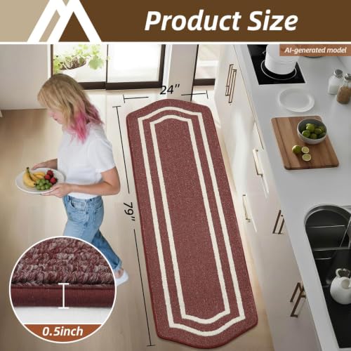 Long Kitchen Floor Mats and Rugs Non Slip Washable