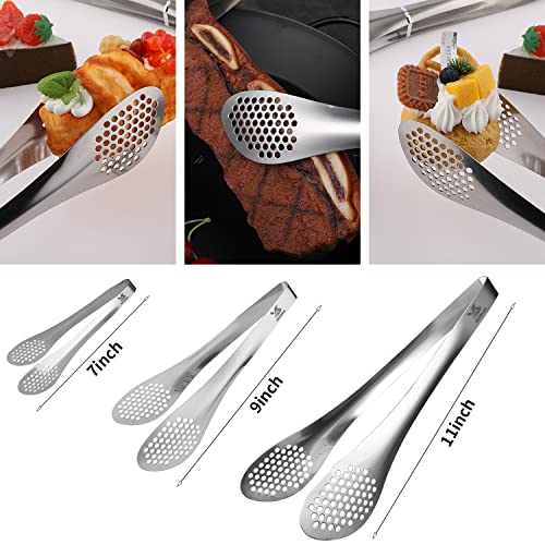 Chef Kitchen Tongs Stainless Steel Food Serving Tongs Set Buffet tongs