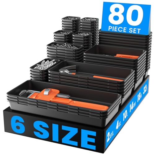 Tool Box Organizer Garage Organization (80 Count)