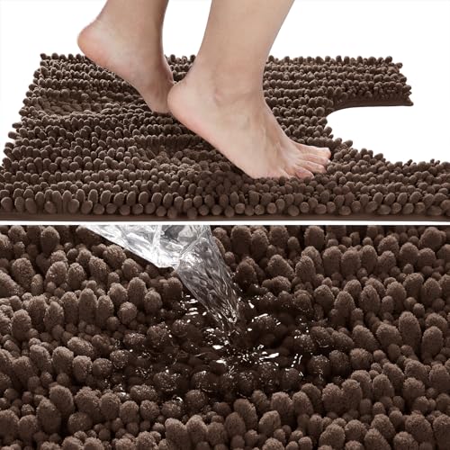 Toilet Rug U Shaped Washable 24x20 Inch