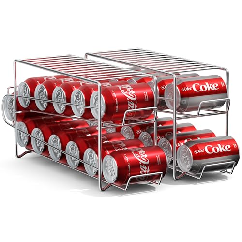 Soda Can Dispenser Rack for Fridge (12 Count)
