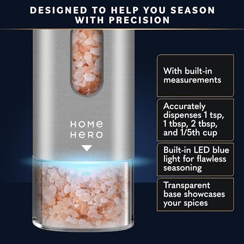 Electric Salt and Pepper Grinder Set
