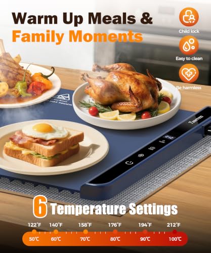 Electric Food Warming Mat 26"x15"