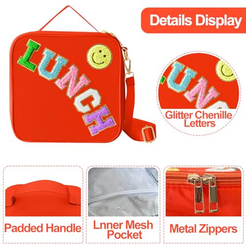 Insulated Lunch Bag With Adjustable Shoulder Strap