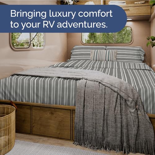 Short Queen Size 4 Piece Bed Sheet Set