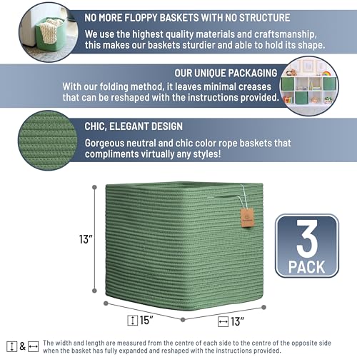 13x15x13 Kallax Storage Cubes Bins (3 Count)