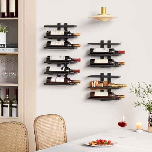 3 Tier Wall Mount Wine Rack (3 Count)