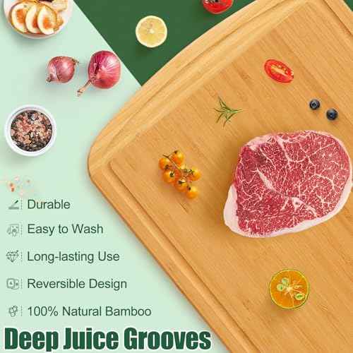 Extra Large Bamboo Cutting Boards for Kitchen