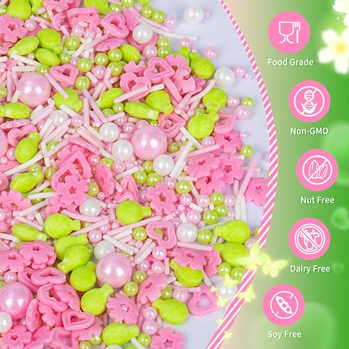 Edible Sprinkles for Cake Decorations (4.6 Ounce)