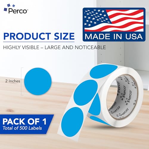 Light Blue Round Circle Dot Sticker 2