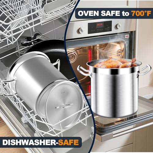Stainless Steel Stock Pot with Lid