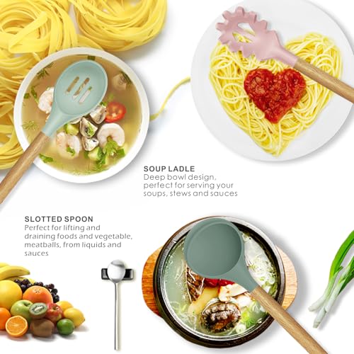 Silicone Cooking Utensils Set (14 Count)