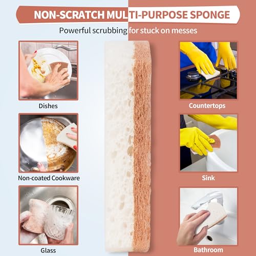 Natural Dish Sponge 12 Pack (12 Count)