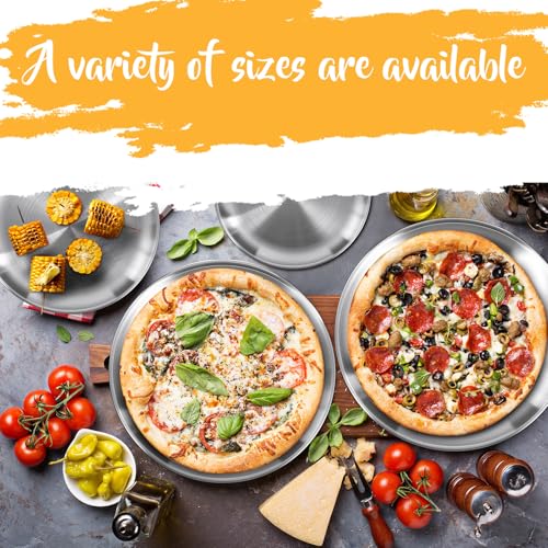 8 Pieces Silver Pizza Pans 8 (8 Count)