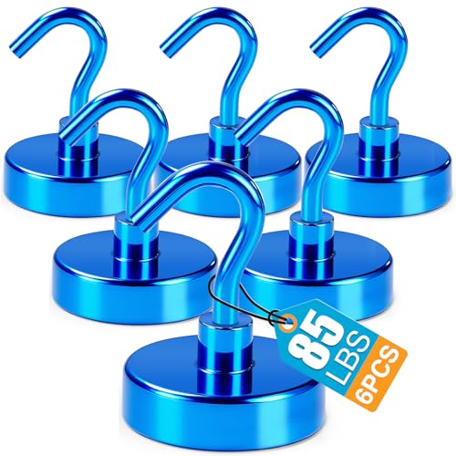 Magnetic Hooks Magnet Hook for Cruise Cabins 85LBS Essentials 6P (6 Count)