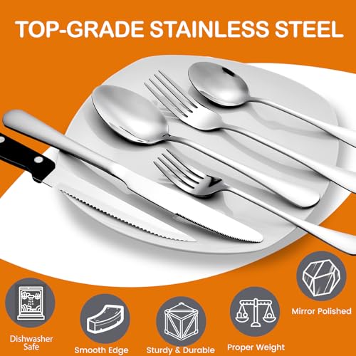 49 Piece Silverware Set with Organizer (49 Count)