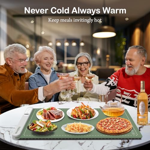 3 Pack Silicone Food Warming Mat & Food Warmers for Parties Buffet (16 Ounce)